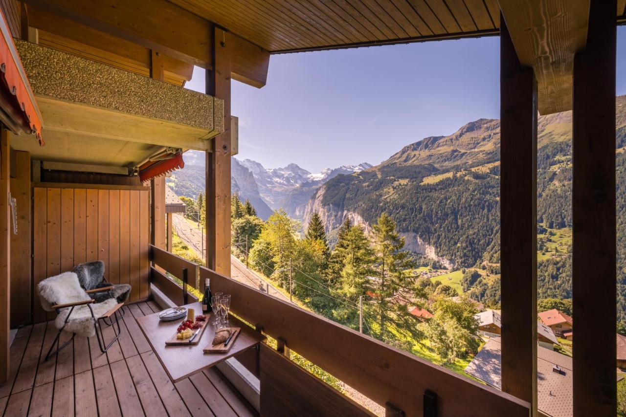 Chalet Primula Penthouse Wengen Dış mekan fotoğraf