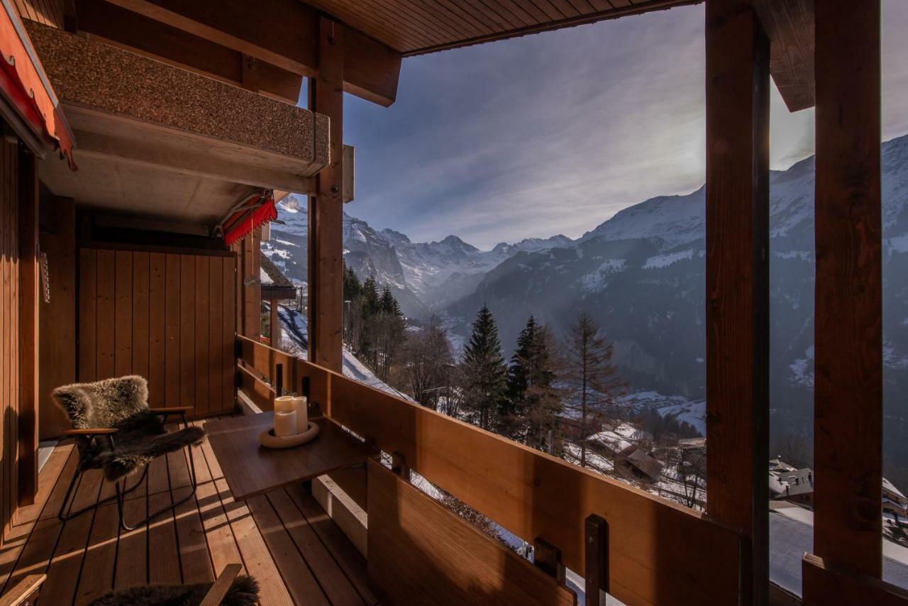 Chalet Primula Penthouse Wengen Dış mekan fotoğraf